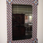 Porcelain tile mosaic mirror