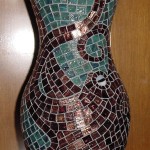 octopus mosaic vase