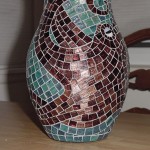 octopus mosaic vase